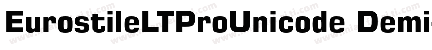 EurostileLTProUnicode Demi字体转换